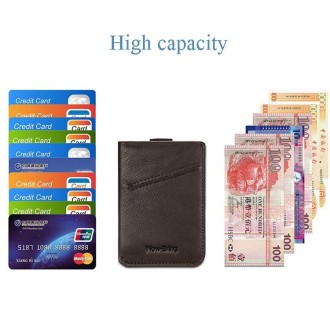 New-Bring Leather Card Holder Ultra-Thin Card Case Driving License Leather Case Anti-RFID Card Case Simple And Compact Wallet(Bl