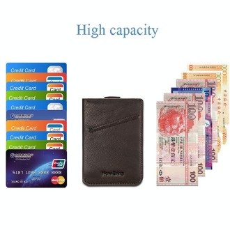 New-Bring Leather Card Holder Ultra-Thin Card Case Driving License Leather Case Anti-RFID Card Case Simple And Compact Wallet(Da