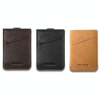 New-Bring Leather Card Holder Ultra-Thin Card Case Driving License Leather Case Anti-RFID Card Case Simple And Compact Wallet(Da