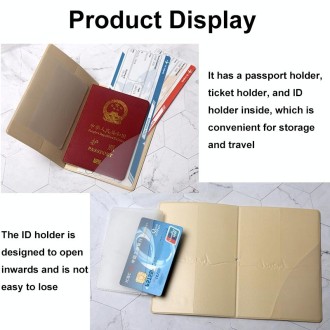 A0341 Cartoon Map Passport Cover Couple Travel Passport Holder(FCY-11)