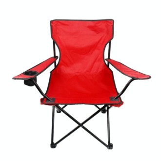 Casual Picnic Sketching Handrest Backrest Fishing Portable Beach Chair(Red)