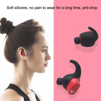 For Beats Studio Buds 2pairs Wireless Bluetooth Earphone Silicone Non-slip Ear Caps(White)