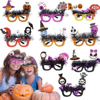 Halloween Party Decoration Glasses Masquerade Costume Props Spider Eyeball Skull