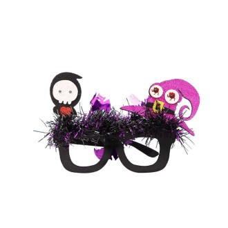 Halloween Party Decoration Glasses Masquerade Costume Props Skull Witch Hat Bat