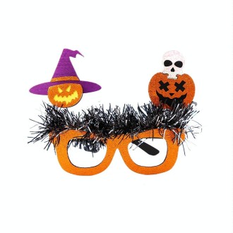 Halloween Party Decoration Glasses Masquerade Costume Props Pumpkin Witch Hat Skull