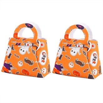 2pcs /Pack DIY Halloween Candy Bag Children Dress-Up Felt Gift Bag(Ghost Candy Spider)