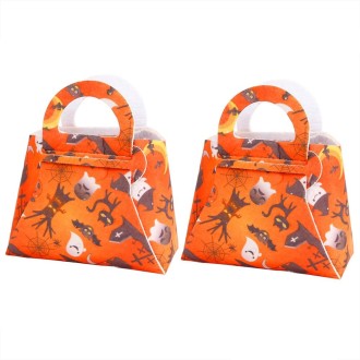 2pcs /Pack DIY Halloween Candy Bag Children Dress-Up Felt Gift Bag(Cat Bat Tombstone)