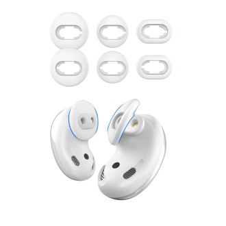 For Samsung Galaxy Buds Live AhaStyle PT132 S+M+L Silicone Earbud(White)