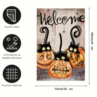 Garden Flag Pendant Halloween Decoration Hanging Flag(B Model)