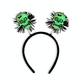 Halloween Horror Hair Accessories Luminous Headband Party Luminous Props, Color: Skull