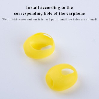 Ear Cap Silicone Protective Case for AirPods 3(Transparent White)