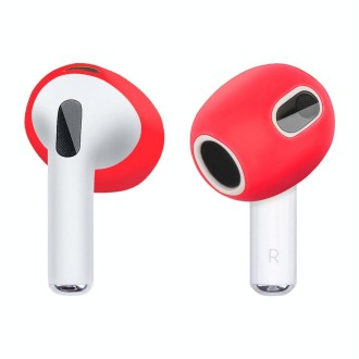 Ear Cap Silicone Protective Case for AirPods 3(Red)