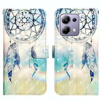 For Xiaomi Redmi Note 13 Pro 4G Global 3D Painting Horizontal Flip Leather Phone Case(Dream Wind Chimes)