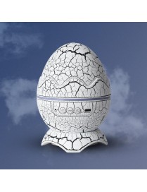 K850 LED Dinosaur Egg Remote Control Bluetooth Star Projection Light with Speaker Function(Crack White)