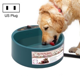 Pet Heating Bowl Cat And Dog Food Tray Automatic Constant Temperature And Heat Preservation Water Bowl, Plug Type:US Plug 110-13