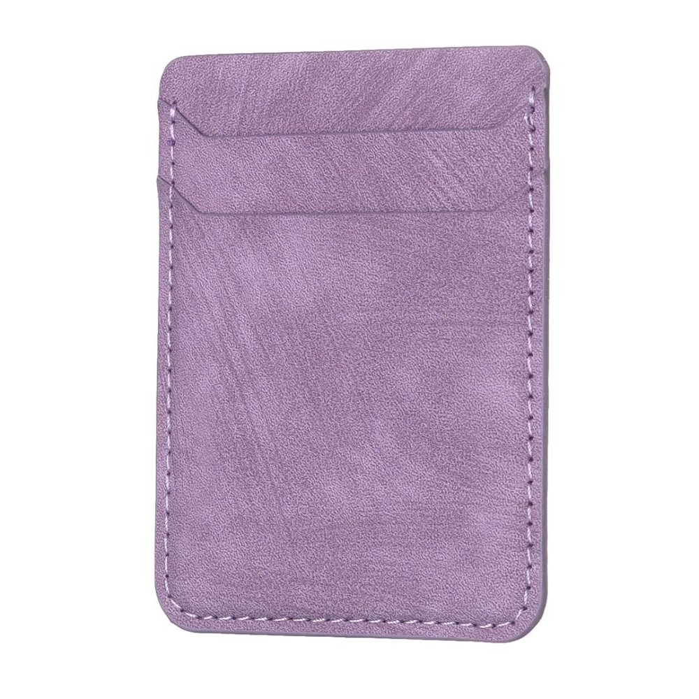 BFK13 Frosted Card Bag Mobile Phone Back Sticker(Purple)