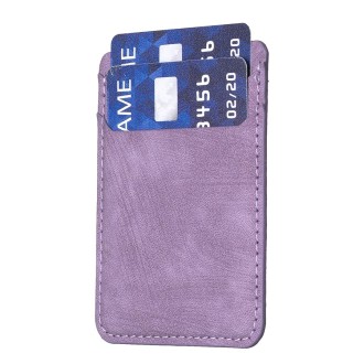 BFK13 Frosted Card Bag Mobile Phone Back Sticker(Purple)