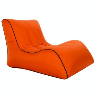 BB1803 Foldable Portable Inflatable Sofa Single Outdoor Inflatable Seat, Size: 70 x 60 x 55cm(Orange)