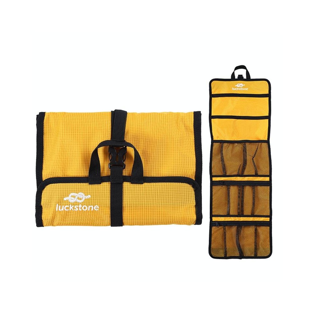 LUCKSTONE Outdoor Climbing Rope Hook Storage Bag Climbing Equipment Organizing Bag Tool Bag(Yellow)