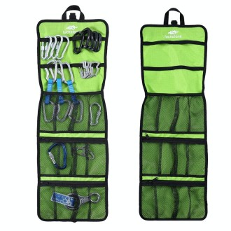 LUCKSTONE Outdoor Climbing Rope Hook Storage Bag Climbing Equipment Organizing Bag Tool Bag(Yellow)