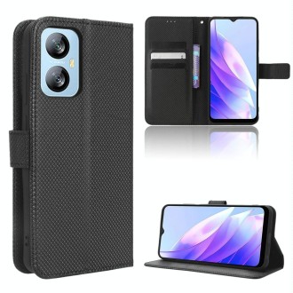 For Blackview A52 / A52 Pro Diamond Texture Leather Phone Case(Black)