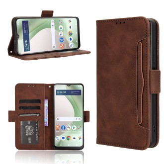 For BLU View 5 Skin Feel Calf Texture Card Slots Leather Phone Case(Brown)