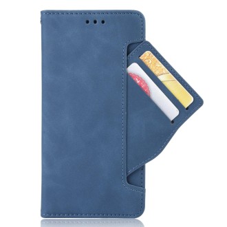 For Ulefone Power Armor 14 / 14 Pro Skin Feel Calf Texture Card Slots Leather Phone Case(Blue)