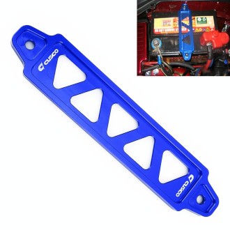 Universal Car Long Stainless Steel Battery Tie Down Clamp Bracket, Size: 21.6 x 4.4 x 1cm (Blue)