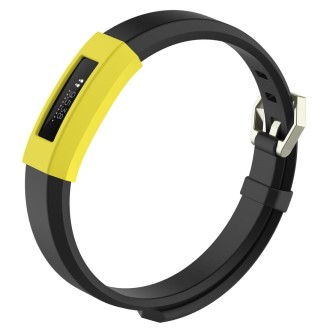 Intelligent Wearable Device, Solid Color Silicone Watch Protective Case for FITBIT Alta / HR(Yellow)