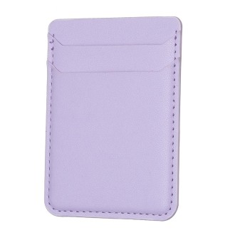 BFK12 R20 Texture Card Bag Mobile Phone Back Sticker(Purple)