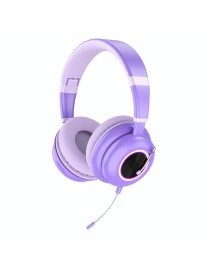 T&G KE-29 Foldable Wireless Headset with Microphone(Purple)