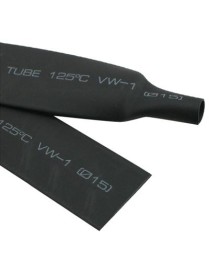 8mm Woer Flexible RSFR-H VW-1 Heat Shrink Tube, 125℃, Length: 10m (Black)