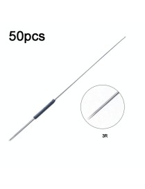 50pcs 3R 0.35 x 50mm Disposable Tattoo Needles Agujas Microblading Permanent Makeup Machine Needle