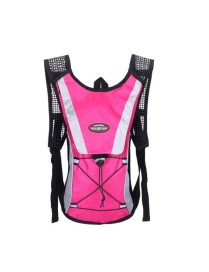 Outdoor Sports Mountaineering Cycling Backpack Water Bottle Breathable Vest(Pink)
