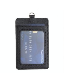 BFK15 Vertical ID Card Bag with Lanyard(Black)