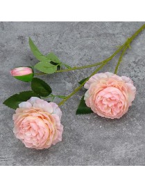 10 PCS JC0055 Continental Core Flower Beam Wedding Simulation Flower Home Artificial Silk Flower(Peony Flesh Pink)
