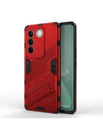 For vivo S16 Pro 5G Punk Armor 2 in 1 PC + TPU Shockproof Phone Case with Invisible Holder(Red)