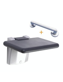 Bathroom Wall-mounted Folding Stool Porch Changing Shoes Seats Square With Armrest