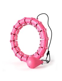 Smart Thin Waist Ring Women Will Not Fall Off Detachable Abdominal Ring Fitness Equipment, Size: 18 Knots(Pink)