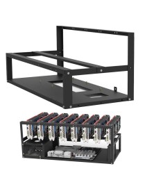 GR-8K605 Open Chassis 6 Card 8 Card Fixed Bracket(Black)