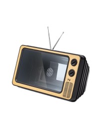 Retro TV Mobile Phone Screen Video Amplifier Mobile Phone Holder(Rose Gold)