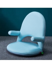 42-speed Adjustable Nursing Chair Folding Backrest Lumbar Support(Blue)