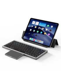 DUX DUCIS OK Series V1 Universal Tablet Bluetooth Keyboard Leather Case with Touchpad(Black)