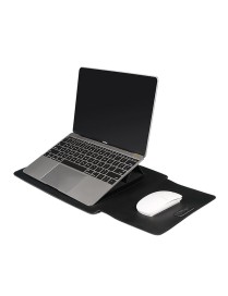 PU06 3 in 1 PU Multifunctional Laptop Bag, Size:14.1-15.4 inch(Black)