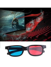 10pcs 3D Glasses Universal Black Frame Red Blue Cyan Anaglyph 3D Glasses 0.2mm For Movie Game DVD