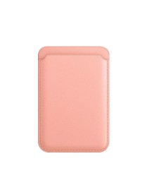 MagSafe Magnetic Leather Card Case Holster For iPhone (Pink)