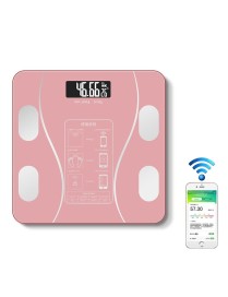 Household Smart Body Fat Electronic Weighing Scale, Battery Version(Pink)