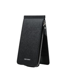Ultra-thin Wallet Multi-card Position Multi-function Card Package Wallet(Black)