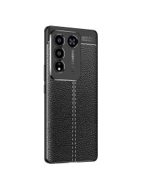 For vivo S16 Litchi Texture Shockproof TPU Phone Case(Black)