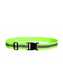 3 PCS Outdoor Adjustable Night Running And Cycling Reflective Waistband, Specification: 4cm Width(Green)
